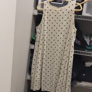 Polka dot swing dress